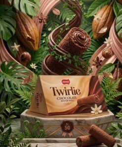 Praso Twirlie Chocolate Wafer Roll (Rs. 50 Pack)