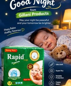 Rapid Premium Baby Diapers - Saving Pack (80 Pieces)